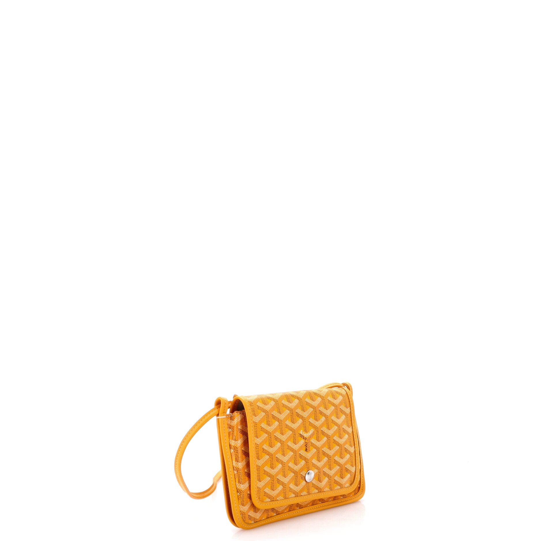 Plumet Clutch Wallet Coated Canvas, Alternate, color, Yellow
