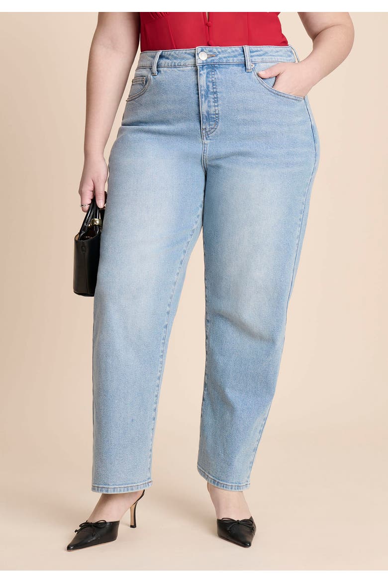 Heart Pocket Naomi Straight Leg Jean, Alternate, color, LIGHT WASH