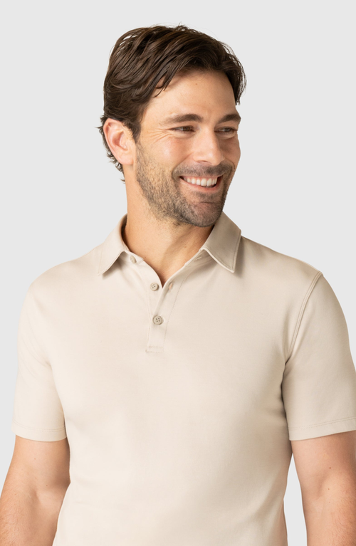 Jack Archer Jetsetter Tech Performance Polo In Neutral