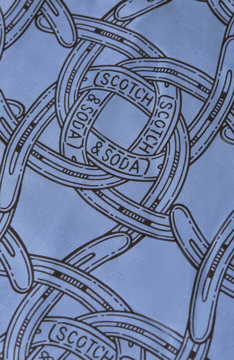 Scotch 
Soda Fave Print Drawstring Bermuda Shorts, Alternate, color, Horseshoes Infinity