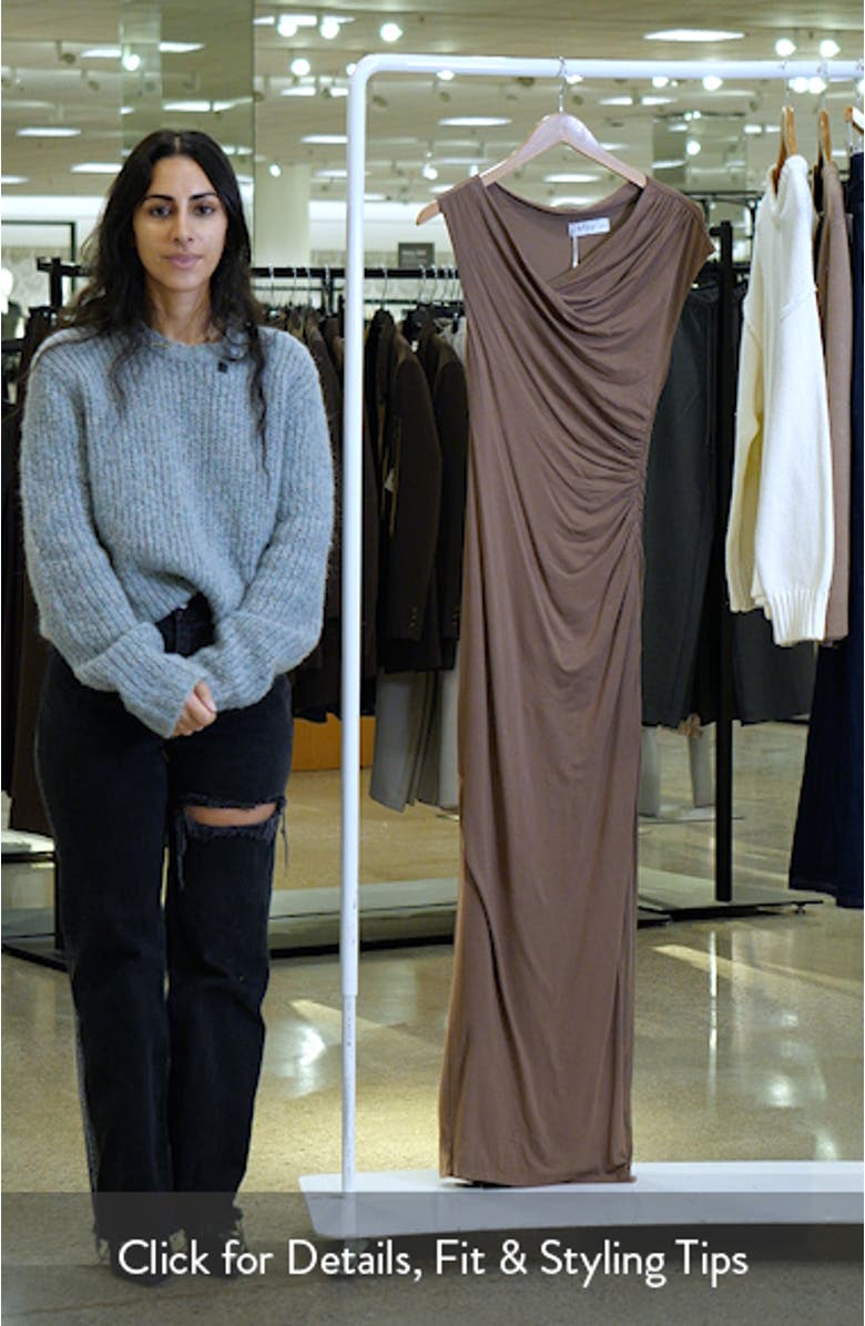 Wynn One-Shoulder Maxi Dress, sales video thumbnail