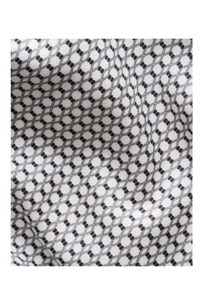 Slim Fit Geometric Twill Button-Up Shirt, Alternate, color, GREY