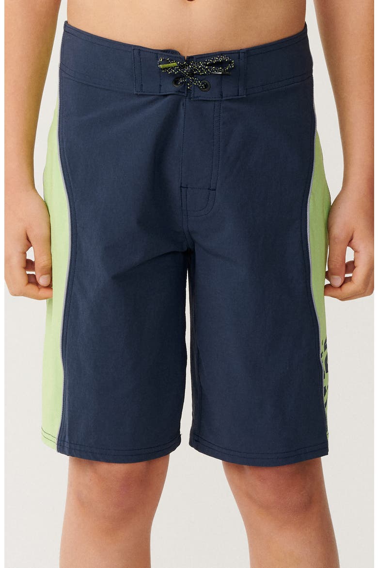 Kids' Panel Boardie Swim Trunks, Main, color, NAVY