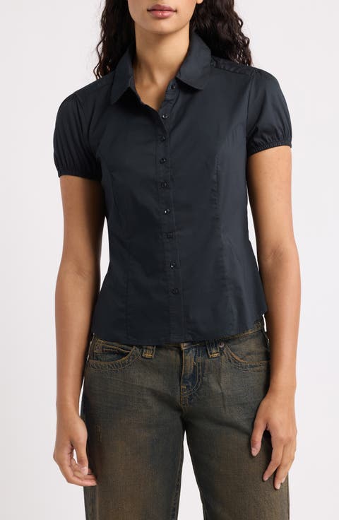 Clover Short Sleeve Button-Up Shirt