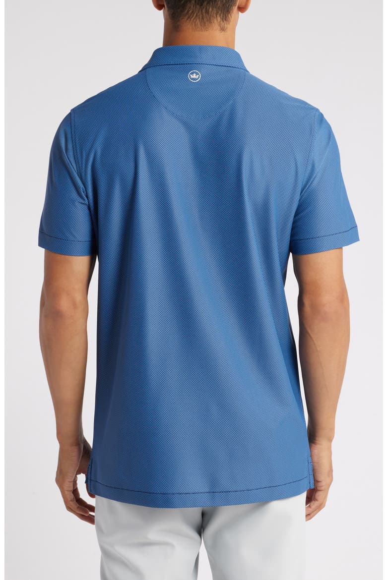 Checkers Microprint Performance Knit Polo, Alternate, color, NAVY