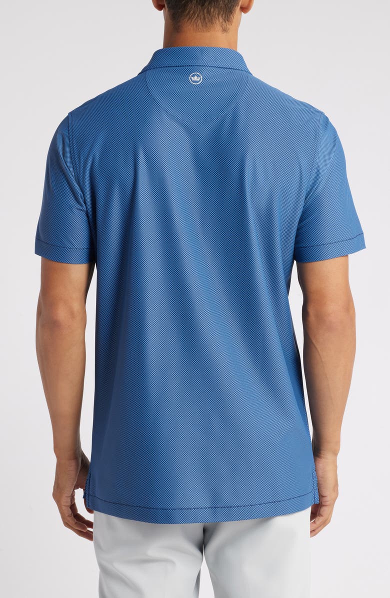 Peter Millar Checkers Microprint Performance Knit Polo, Alternate, color,