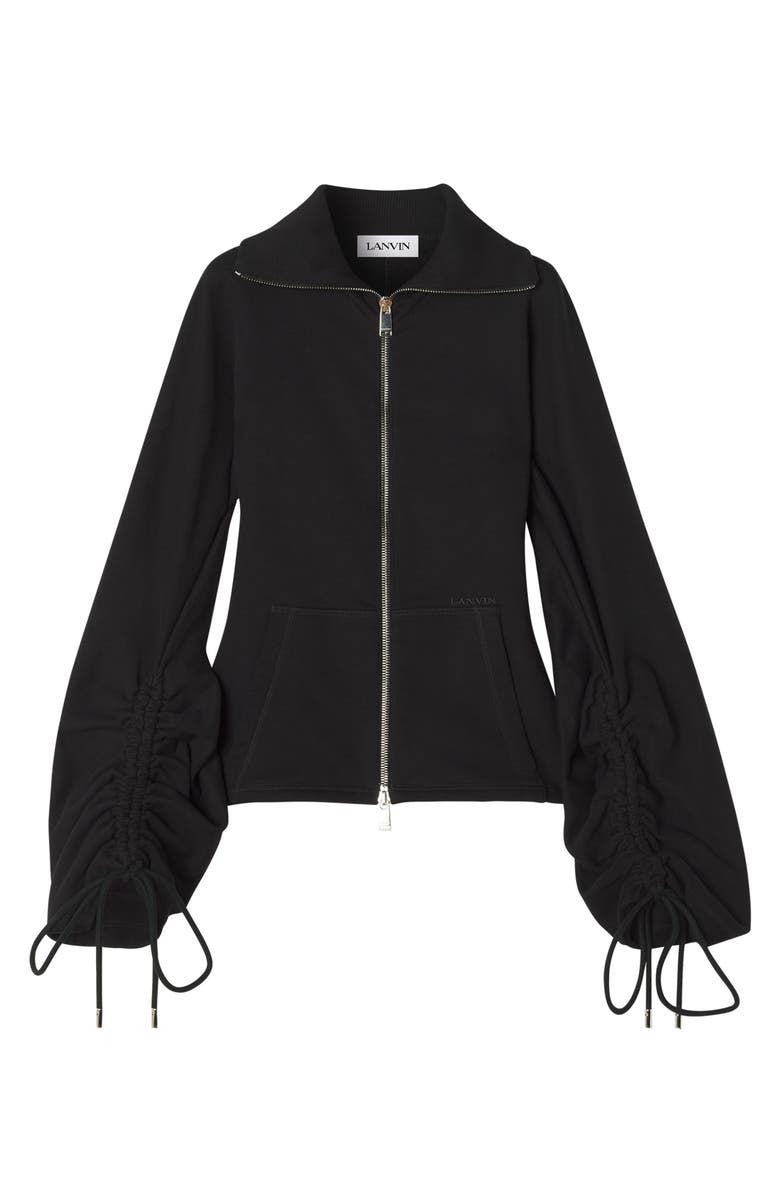 Lanvin COTTON FLEECE ADN CASHMERE JACKET, Alternate, color, 