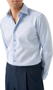 Eton Slim Fit Twill Dress Shirt