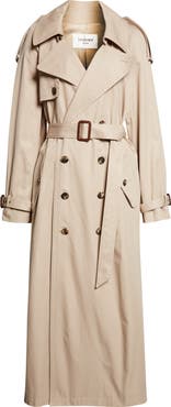 Saint Laurent Double Breasted Trench Coat