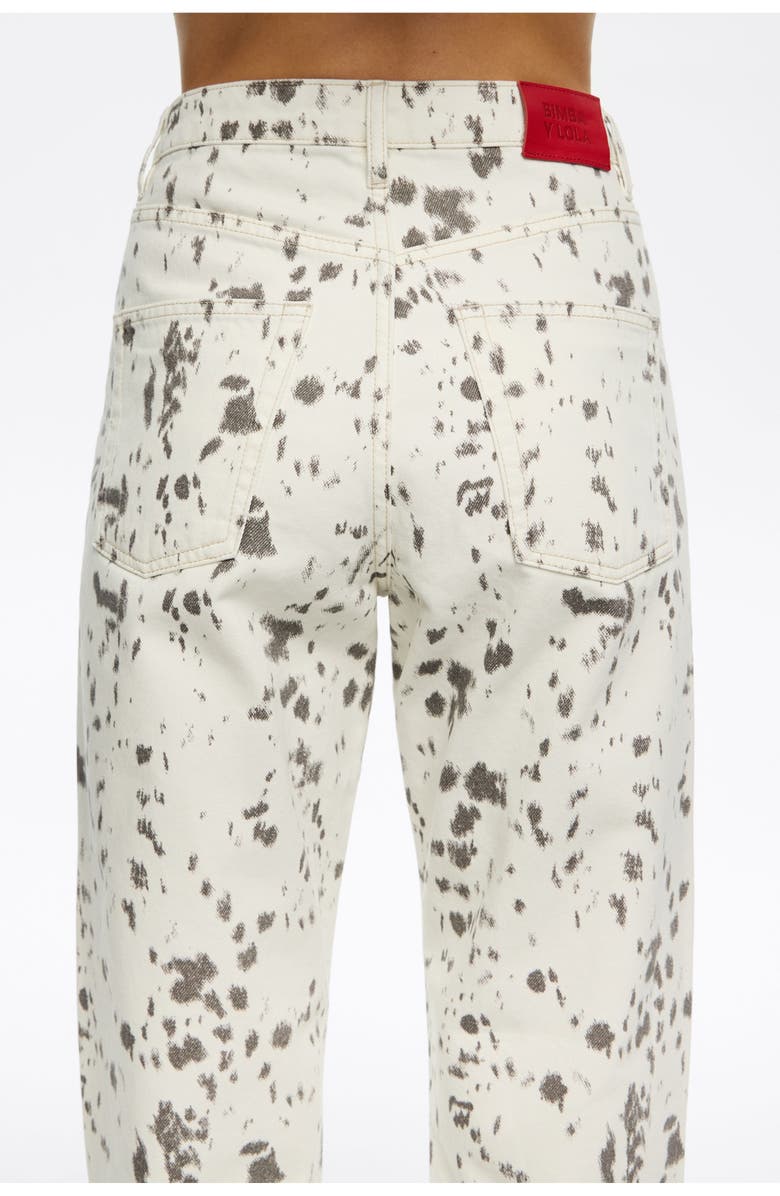 Bimba y Lola Straight Cropped - Lynx Trousers, Alternate, color, Lynx Ivory