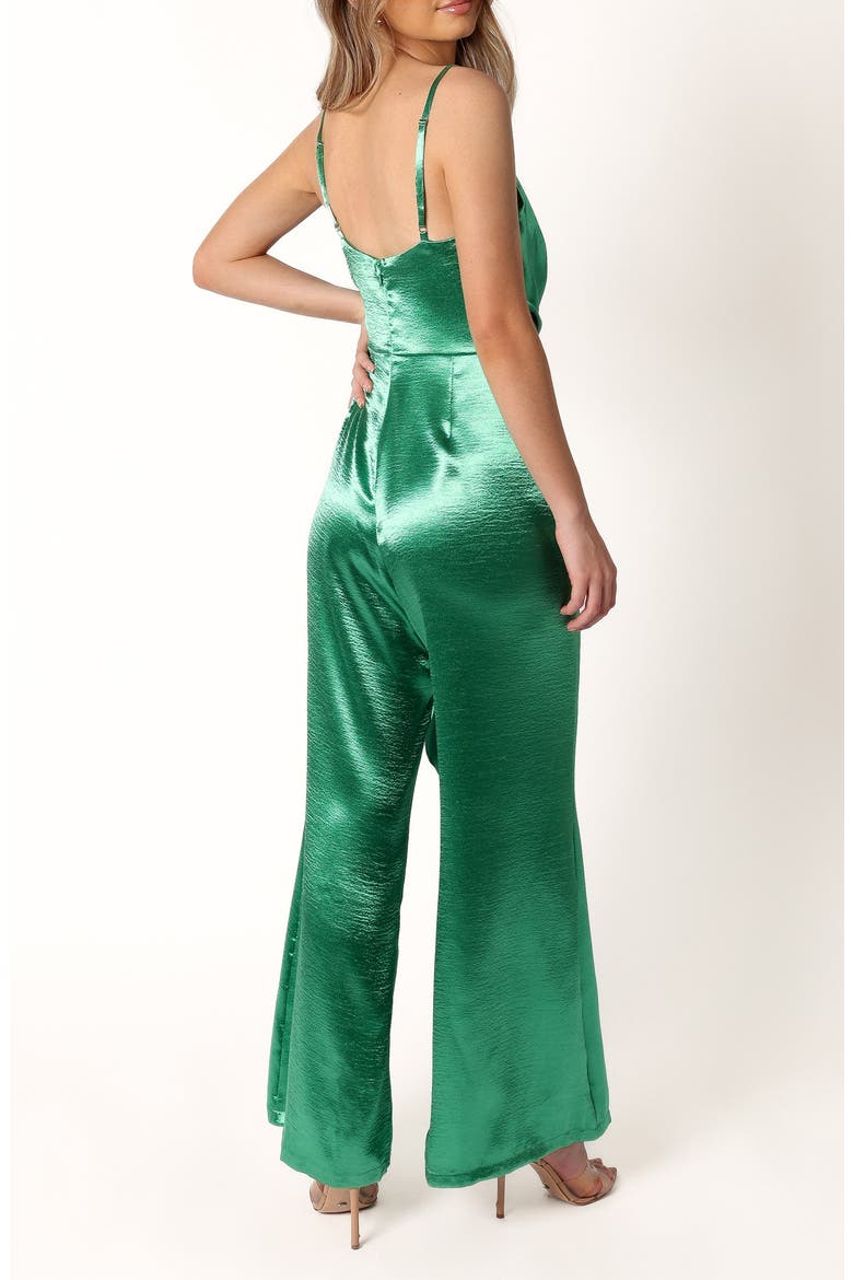 Jessica Satin Jumpsuit, Alternate, color, EMERALD