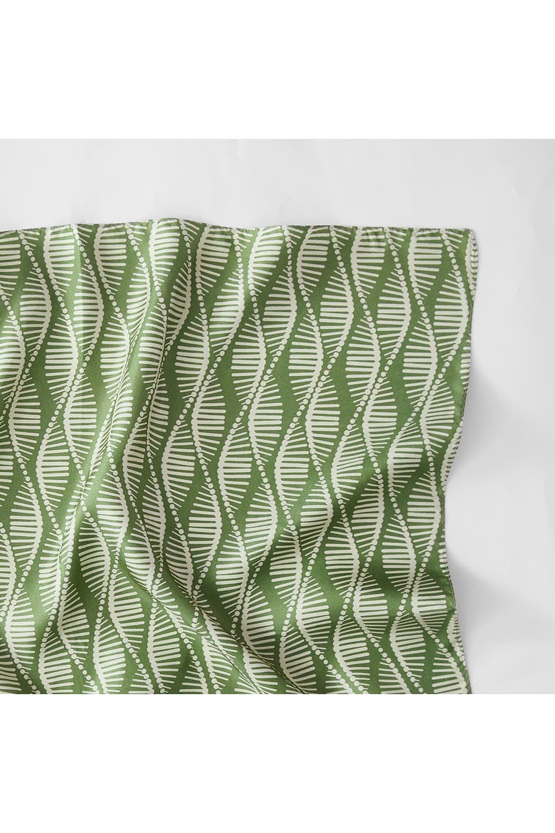 Shadow Bloom Silk Scarf, Alternate, color, Green/Cream