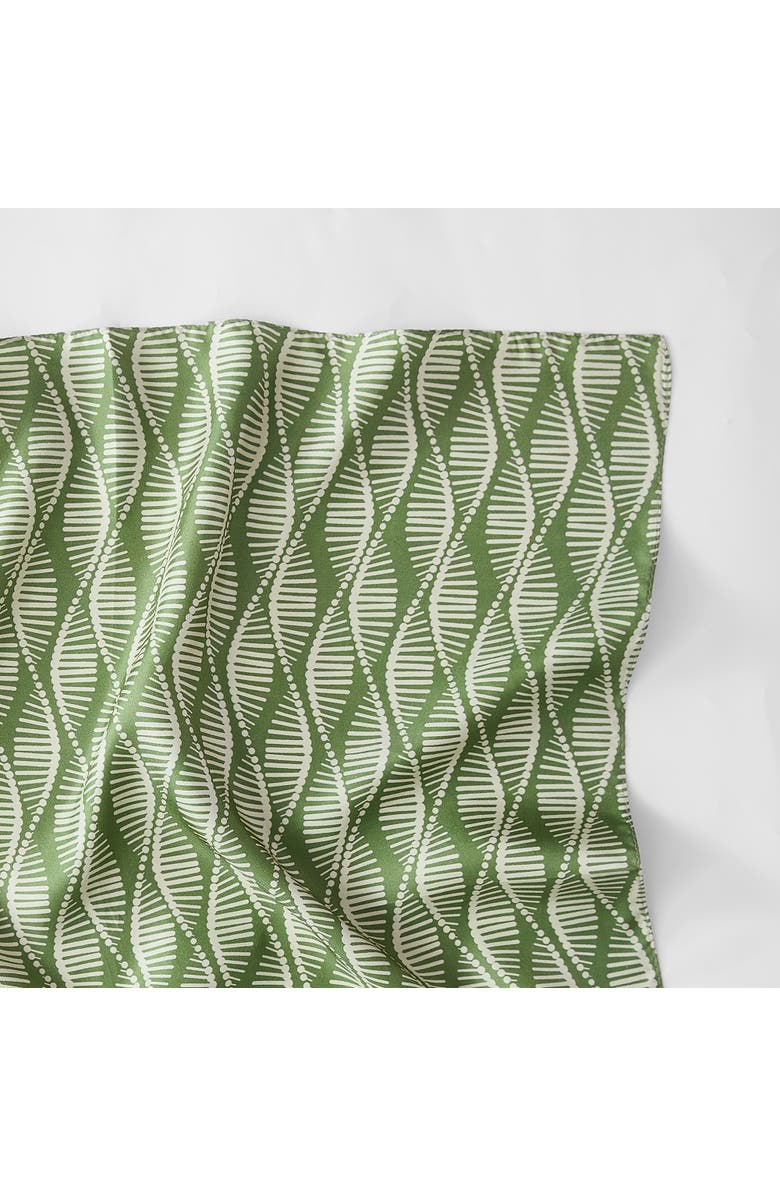 Chuks Collins x Lush Decor Shadow Bloom Silk Scarf, Alternate, color, Green/Cream