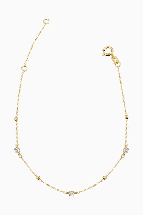 14K Yellow Gold Seeing Sparks Bracelet