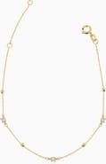 Oradina 14K Yellow Gold Seeing Sparks Bracelet