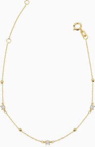 Oradina 14K Yellow Gold Seeing Sparks Bracelet