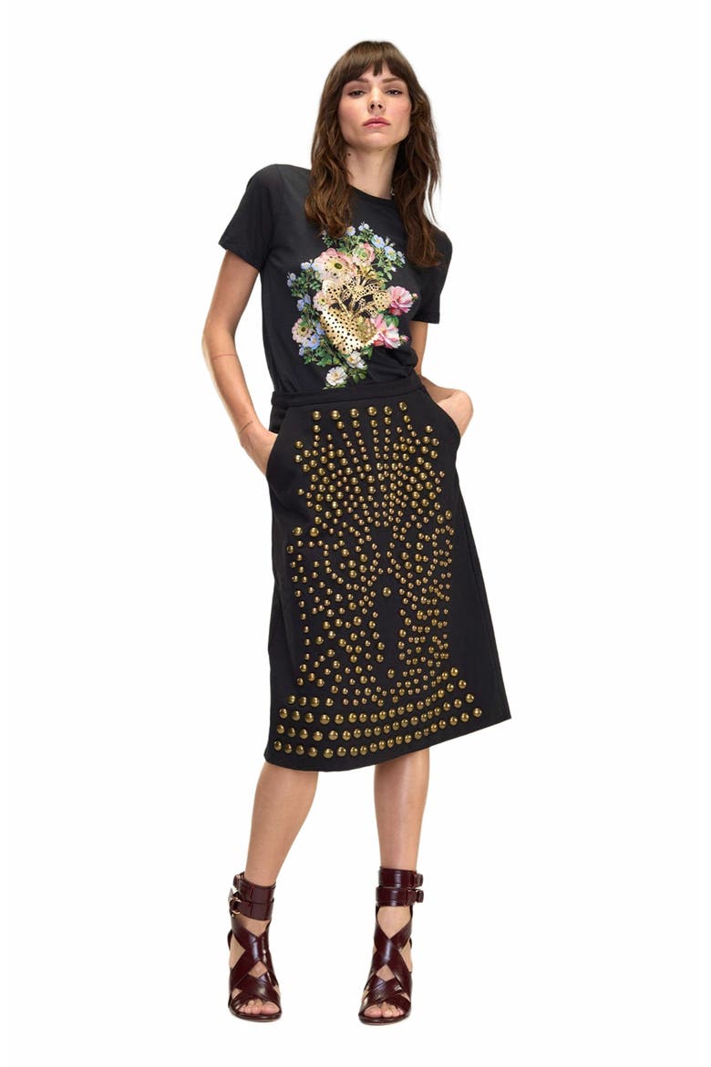 Heart of Gold Tee, Main, color, BLACK