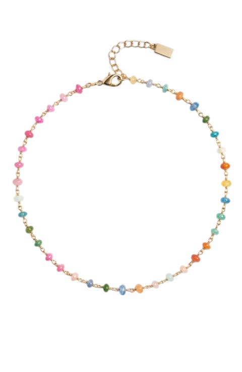 Neon Rainbow Opal Necklace