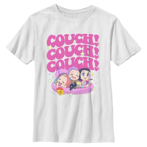 Boy's KPop Demon Hunters Cute Friendship Couch Time  Graphic T-Shirt