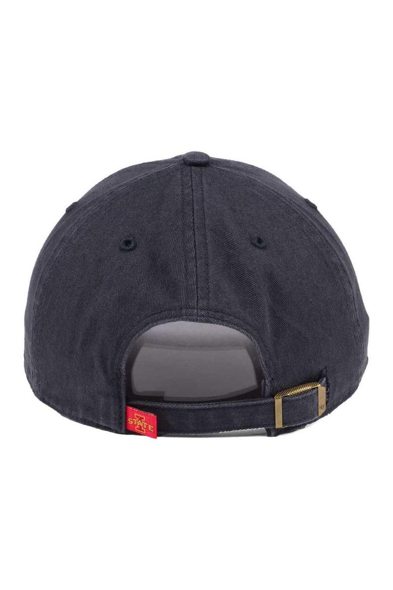 Men's '47 Charcoal Iowa State Cyclones Clean Up Adjustable Hat, Alternate, color, Charcoal