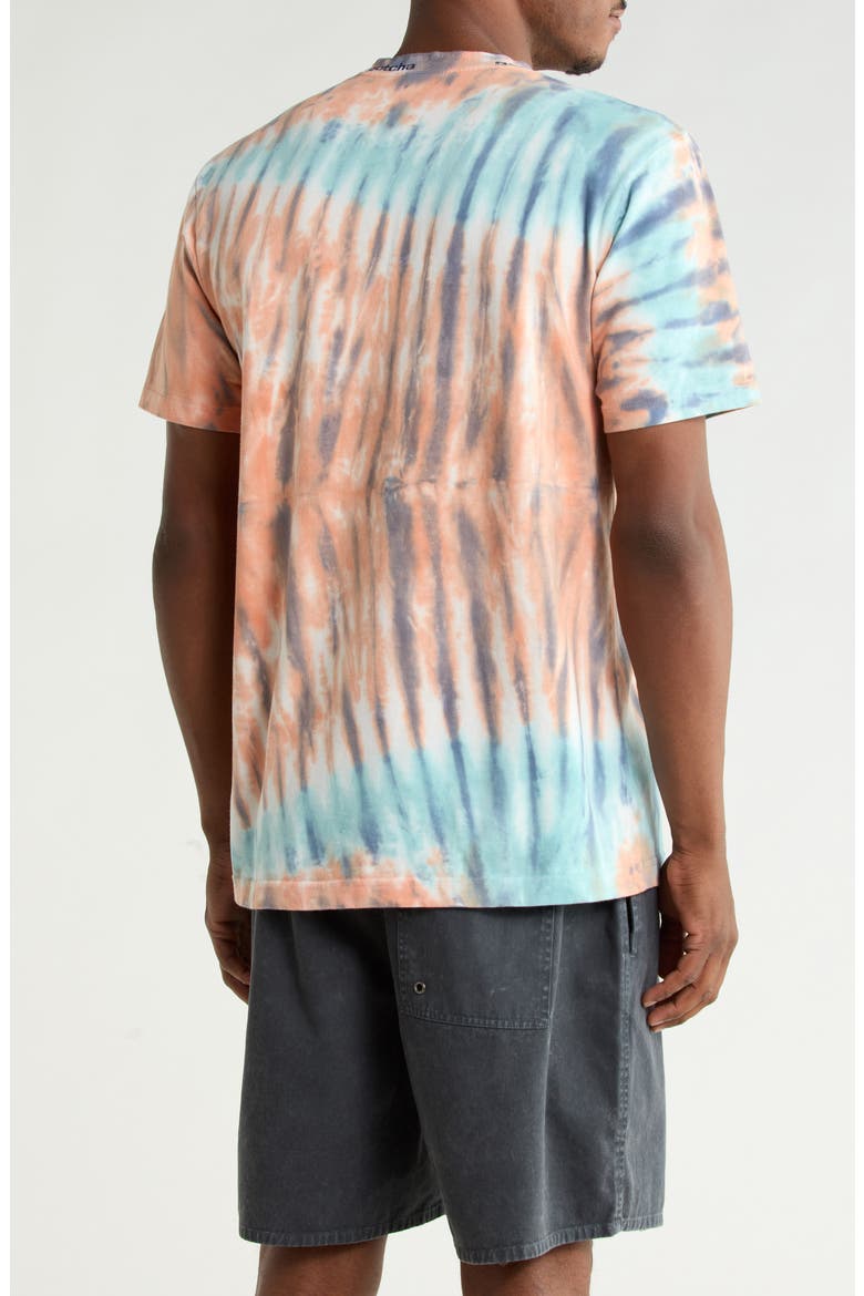 Silverlake Tie Dye Cotton Pocket T-Shirt, Alternate, color, CANYON SUN