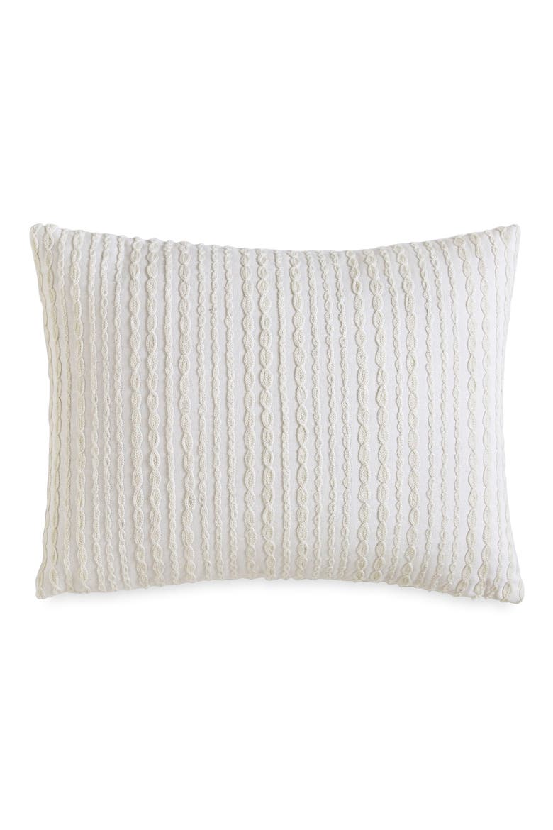 'City Pleat' Pillow, Alternate, color, WHITE