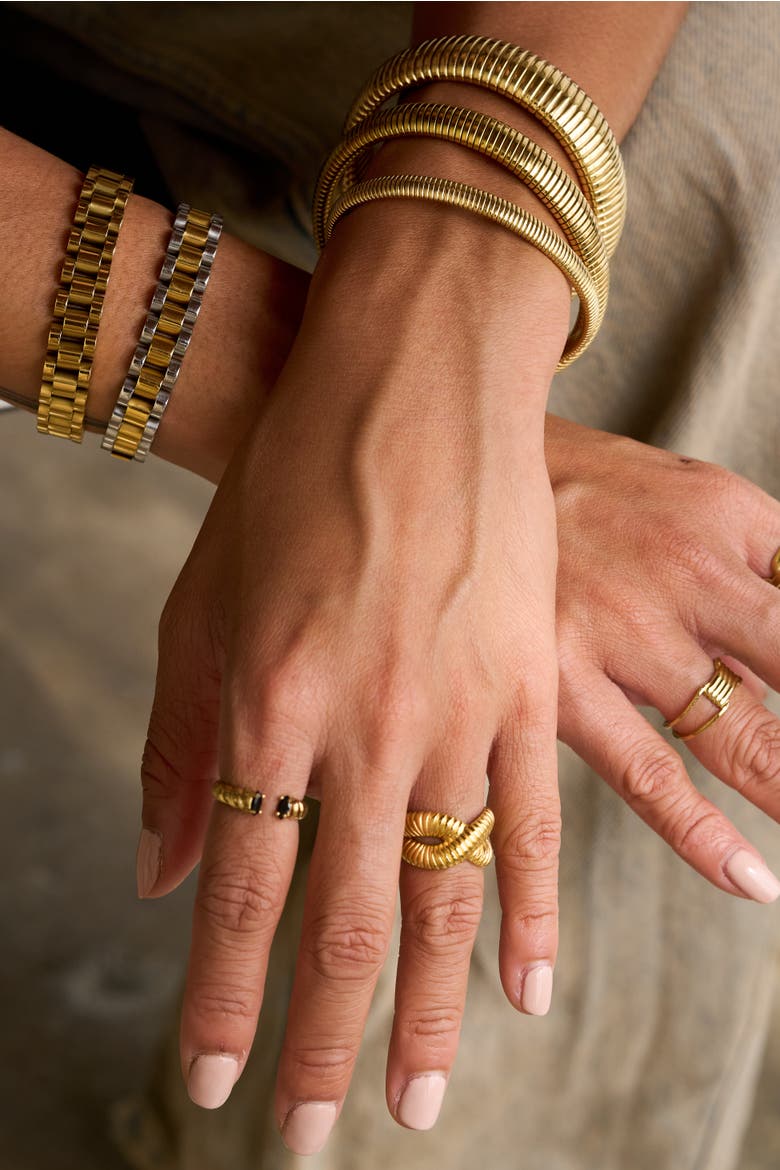 Costa Mini Bracelet, Alternate, color, Gold