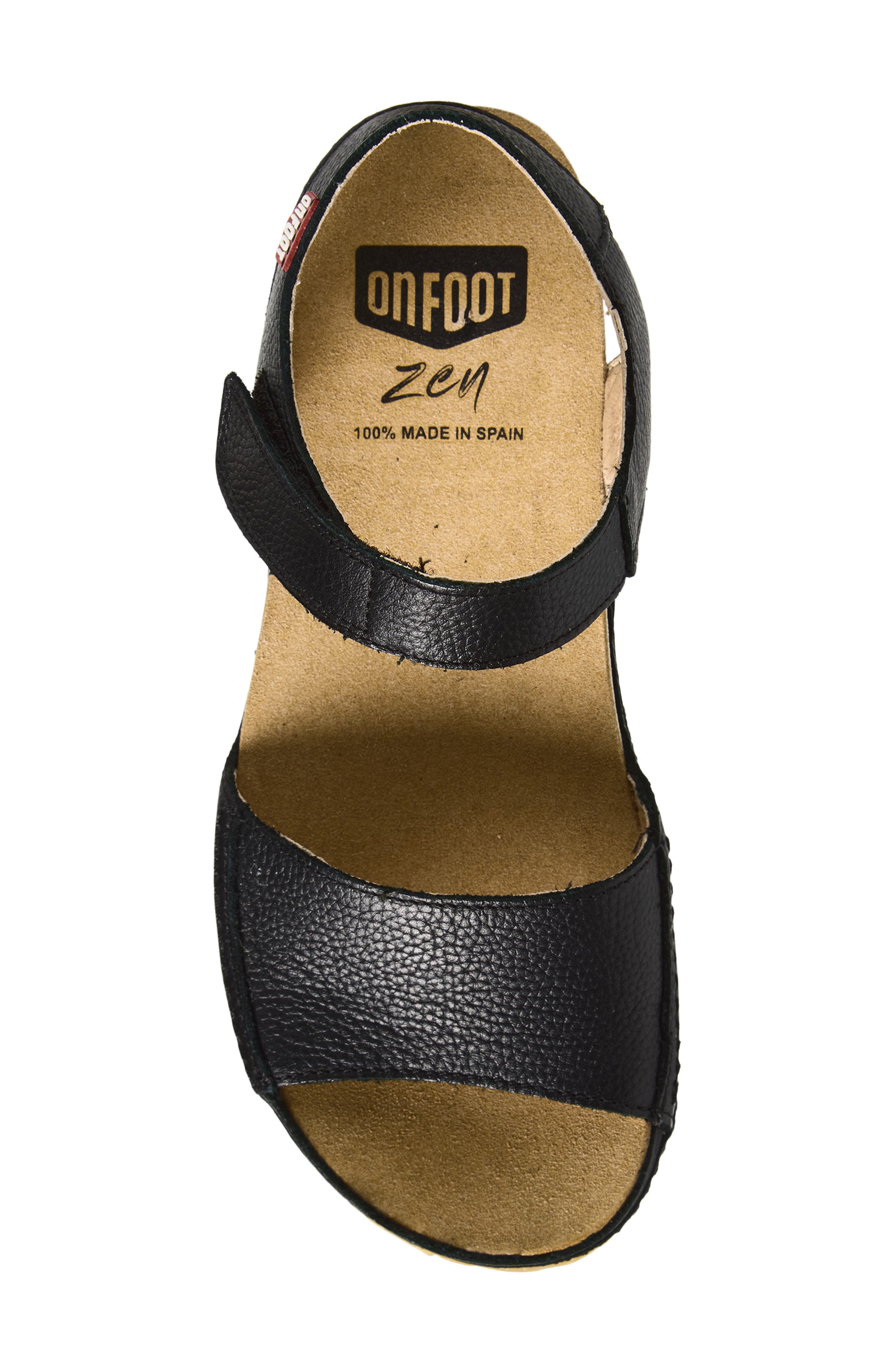 On Foot Cynara Platform Sandal, Alternate, color, Black