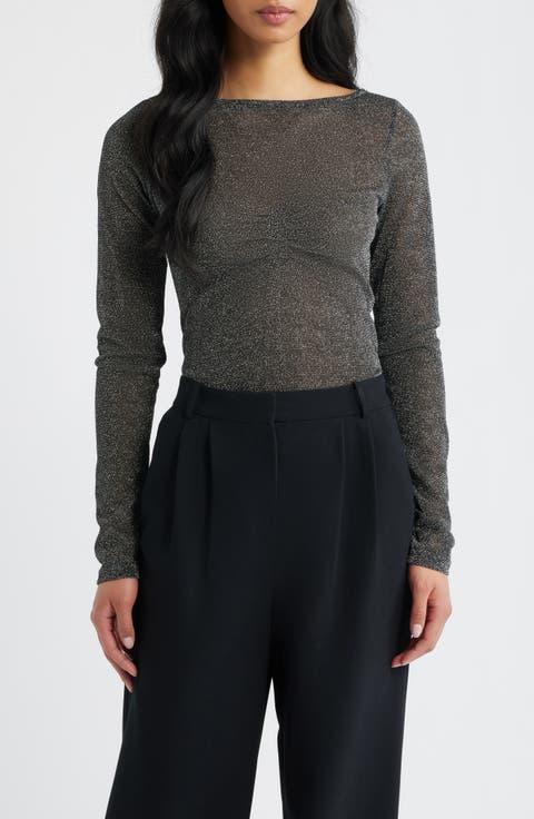 Crystal Clear Sheer Mesh Top