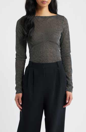 Crystal Clear Sheer Mesh Top