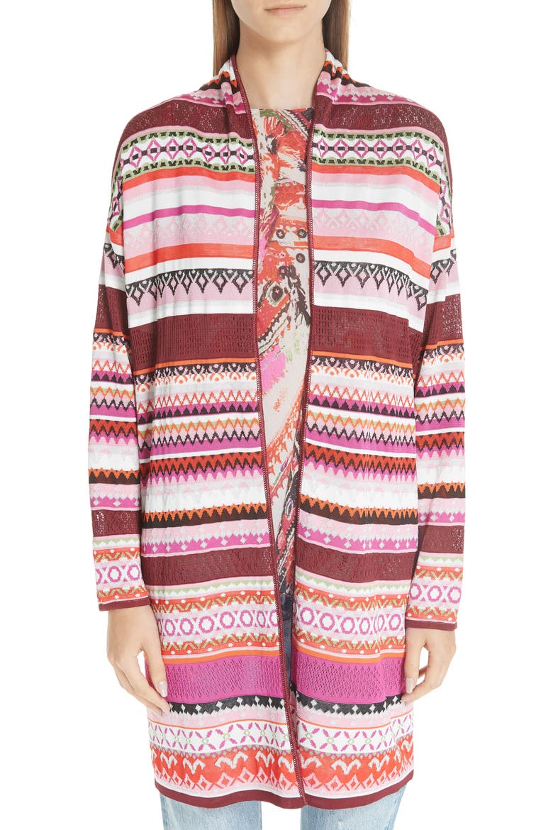 Knit Shawl Collar Cardigan, Main, color, CORALLO