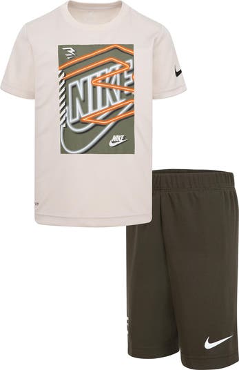Kids' Go Time Short Sleeve Shirt & Mesh Shorts Set