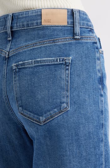 Anessa High Waist Raw Hem Wide Leg Jeans