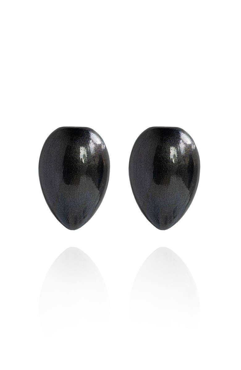 Saulė Label Juno Earrings, Main, color, Phantom Black