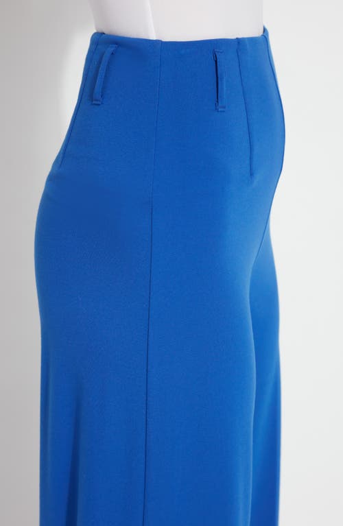 Lyssé Ellis Culottes Ponte Crop Pant In Cobalt Pop In Cobalt Pop