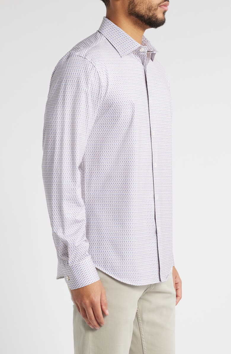 Bugatchi James OoohCotton<sup>®</sup> Button-Up Shirt, Alternate, color, Dusty Pink