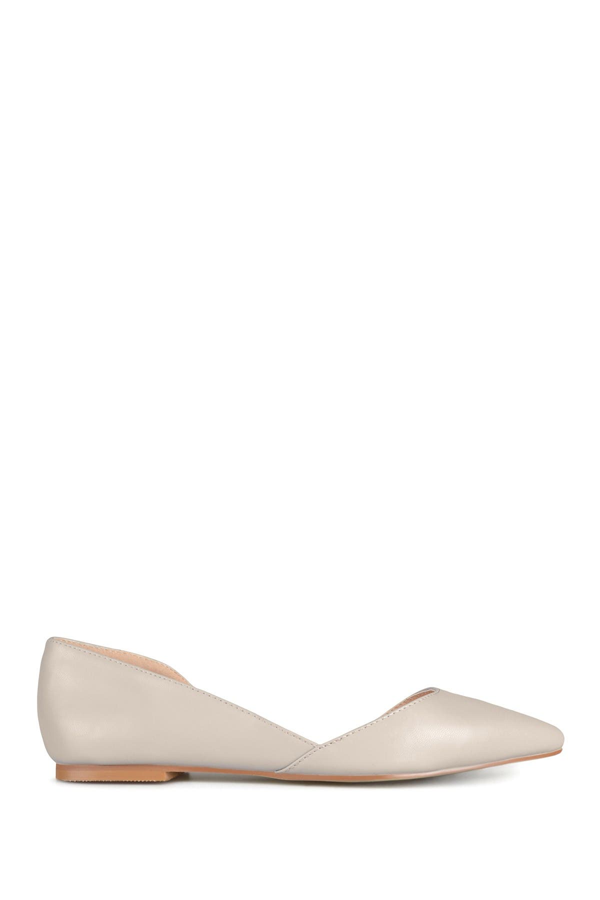 JOURNEE Cortni d'Orsay Flat, Alternate, color, GREY