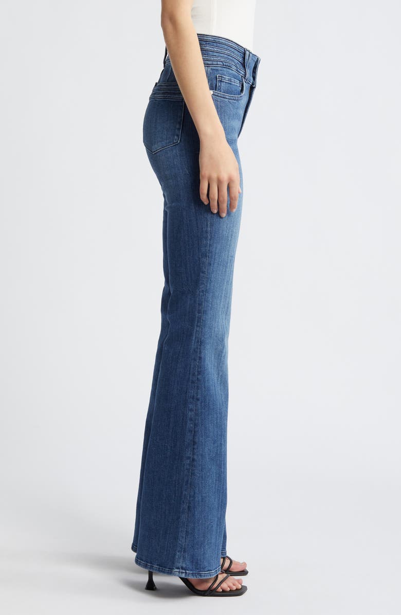 FRAME Triple Binding High Waist Flare Jeans, Alternate, color, Crossings