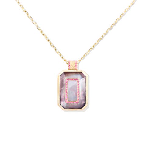 Spark Emerald Cut Pendant Necklace