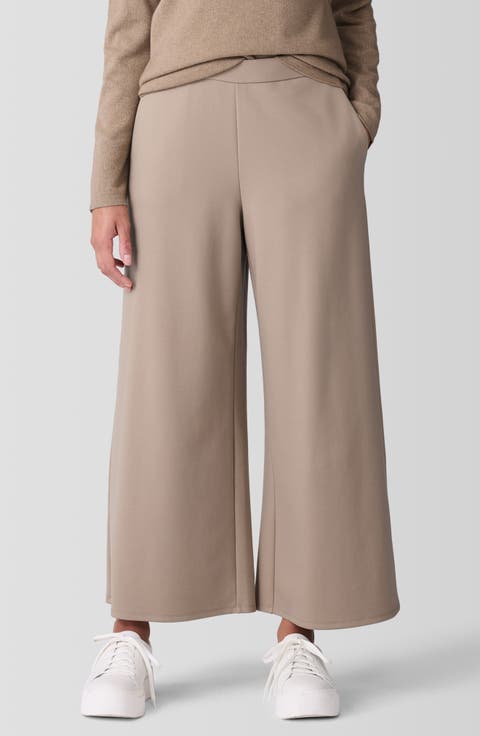 Ponte Wide Leg Pants (Regular & Petite)