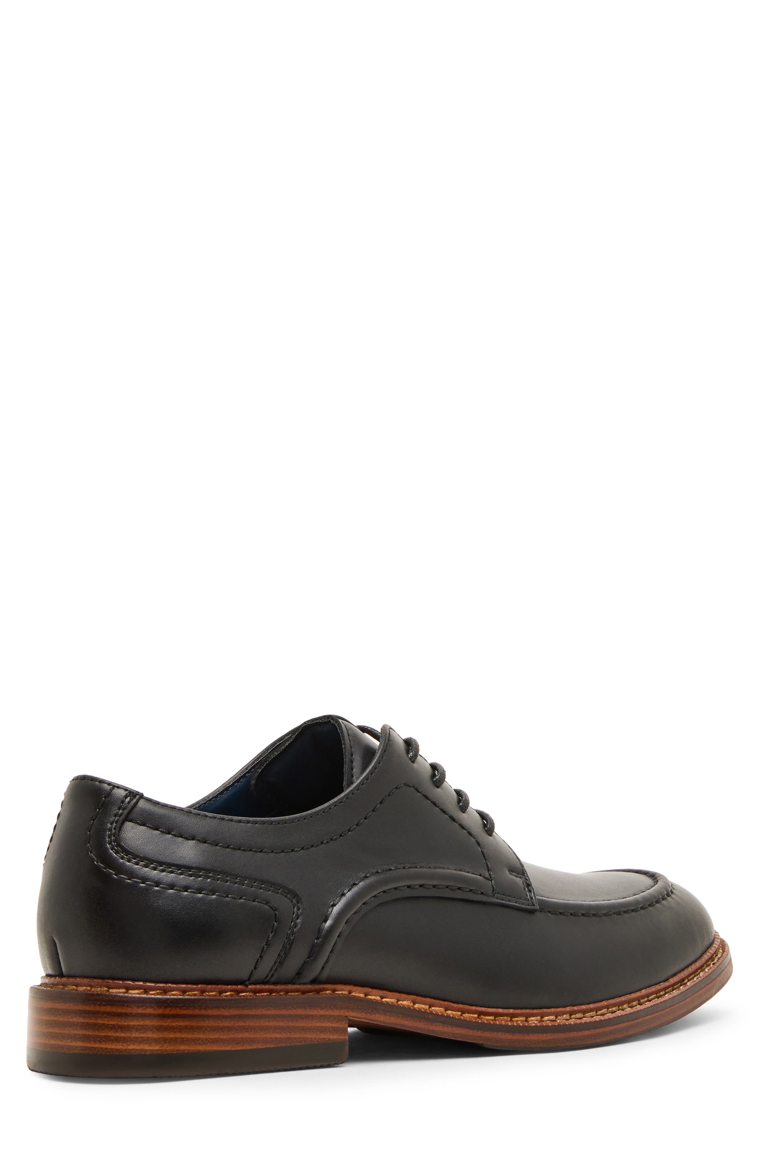 Everet Apron Toe Derby, Alternate, color, BLACK