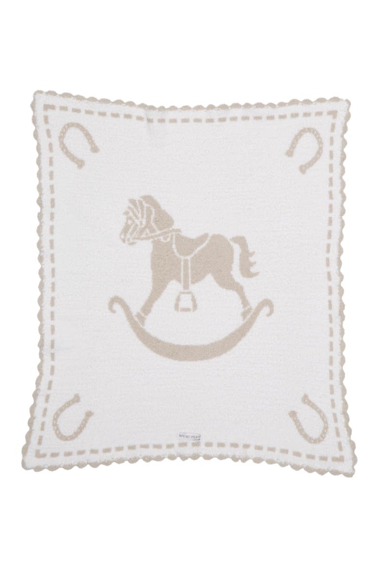 Receiving Blanket, Alternate, color, STONE/ WHITE CIRCLE