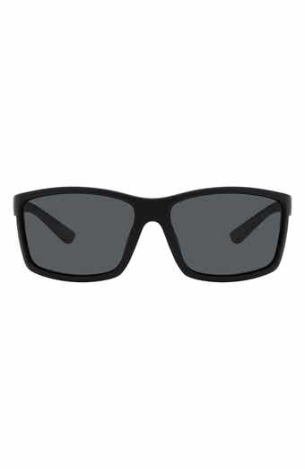 Fossil 63mm Polarized Rectangular Sunglasses