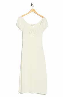 Madden Girl Puff Sleeve Midi Dress