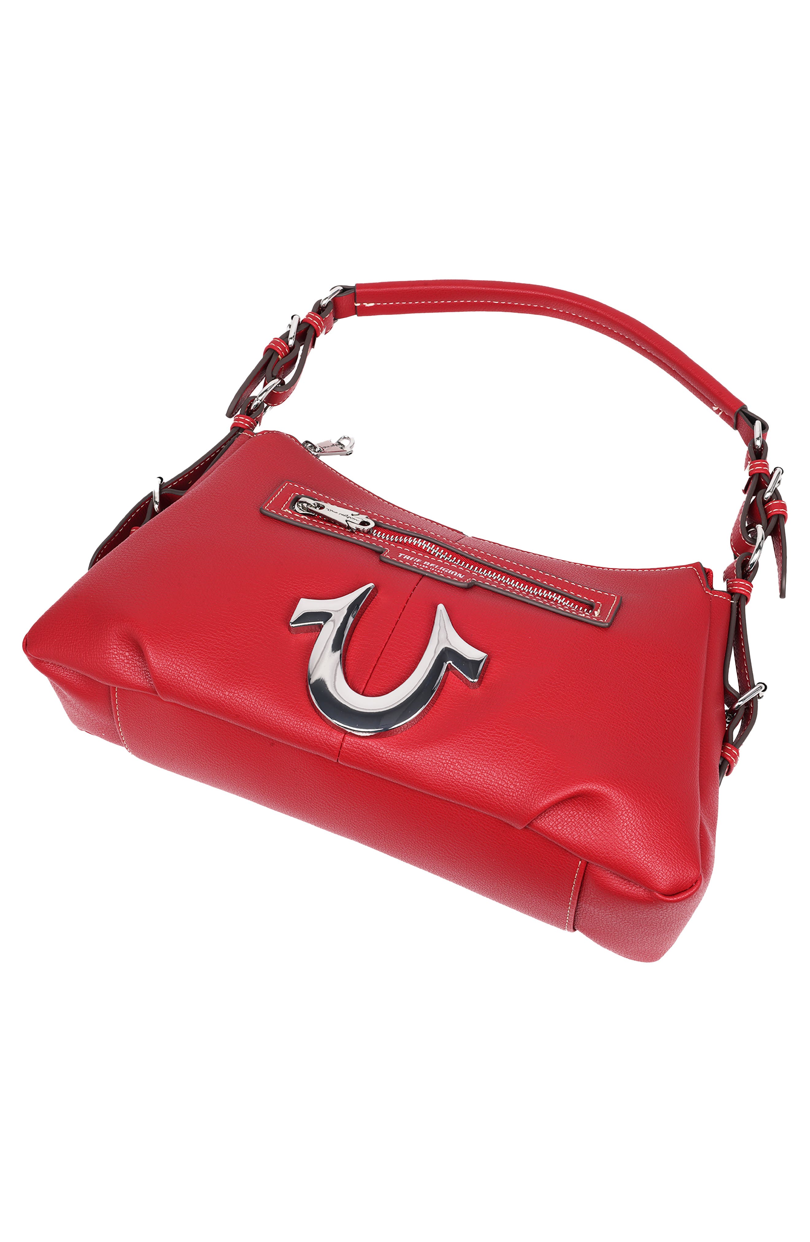True Religion Horseshoe Shoulder Bag, Alternate, color, Red