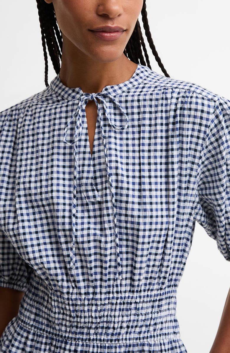 Barbour Ashwell Check Print Midi Dress, Alternate, color, Multi Gingham
