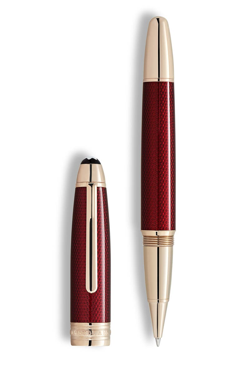 Meisterstück Solitaire Golden Hour Rollerball Pen, Main, color, BURGUNDY