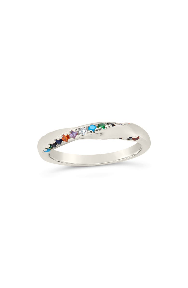 Sterling Forever Senta Twist Ring, Alternate, color, 