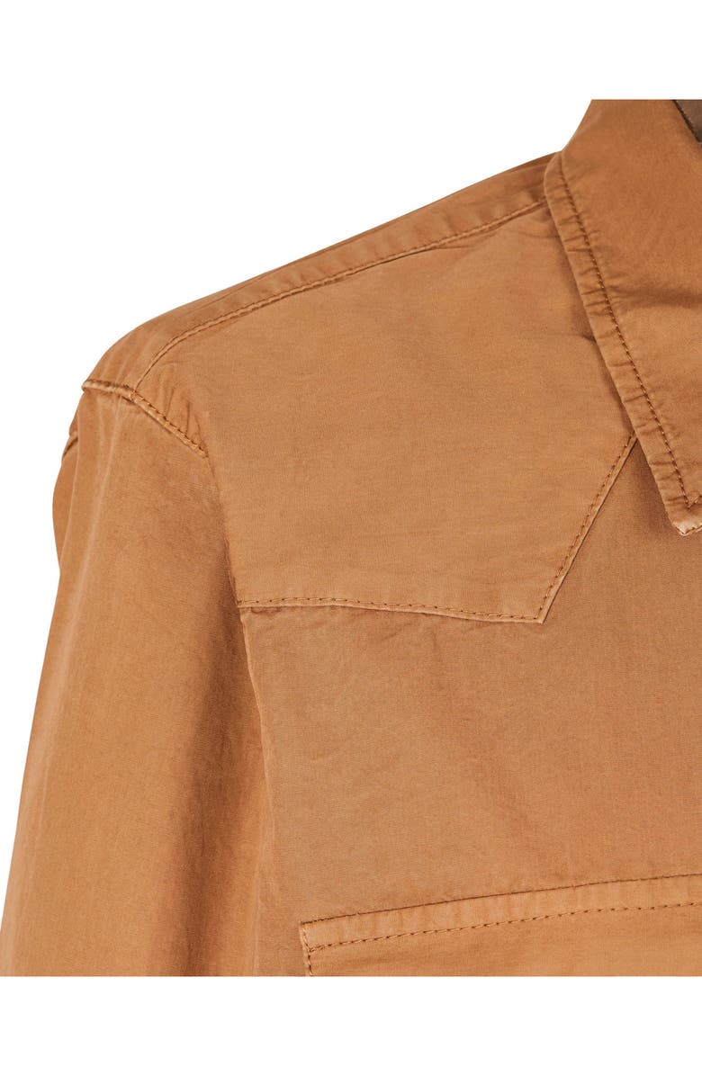 Fortela Vivian Cotton Chemisier Dress, Alternate, color, Camel