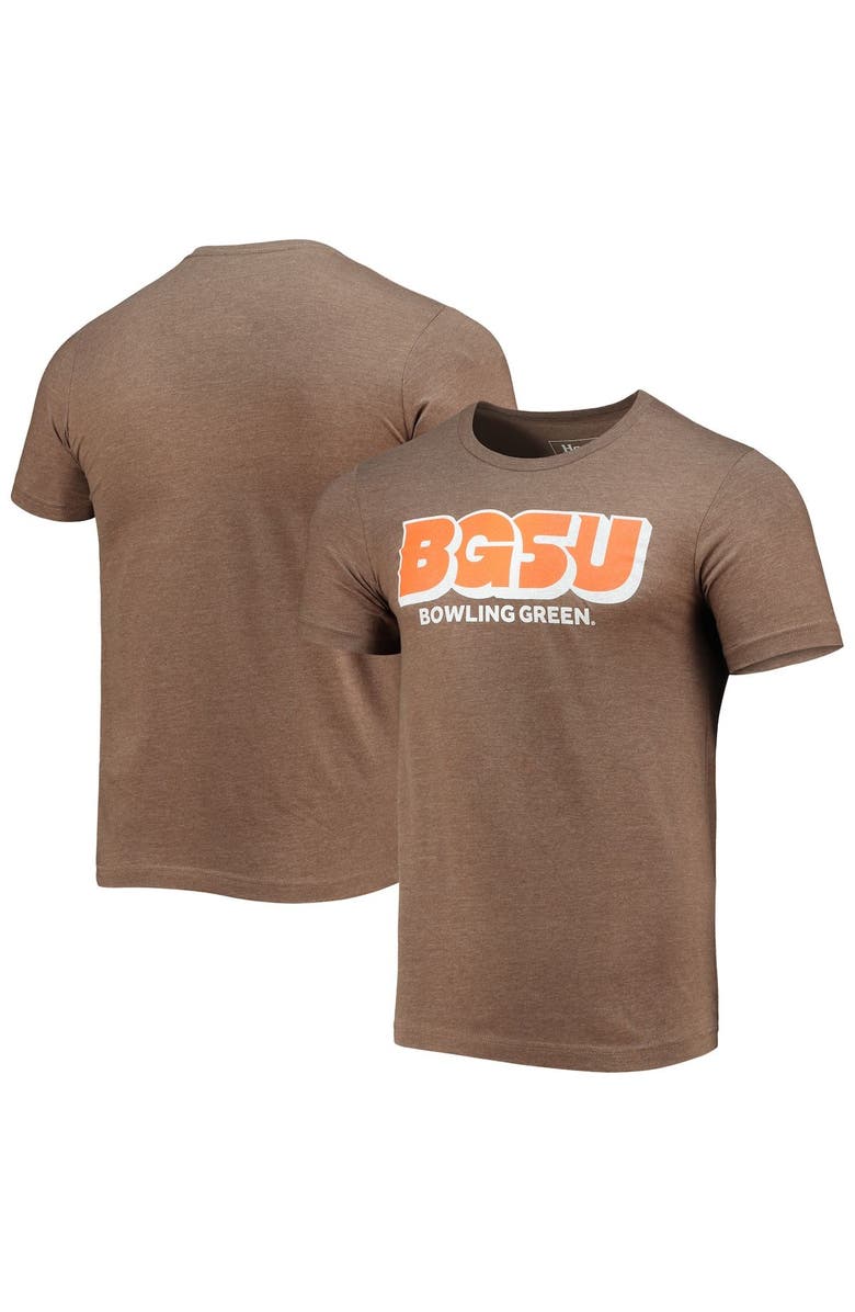 HOMEFIELD Men's Homefield Heathered Brown Bowling Green St. Falcons Vintage BGSU T-Shirt, Alternate, color, 